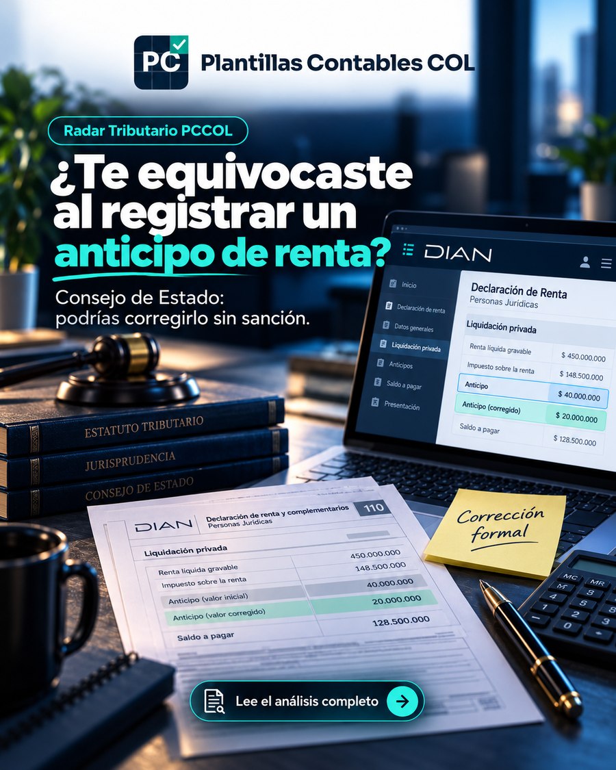 ¿Anticipo de renta registrado en la casilla equivocada? La corrección formal puede ser sin sanción