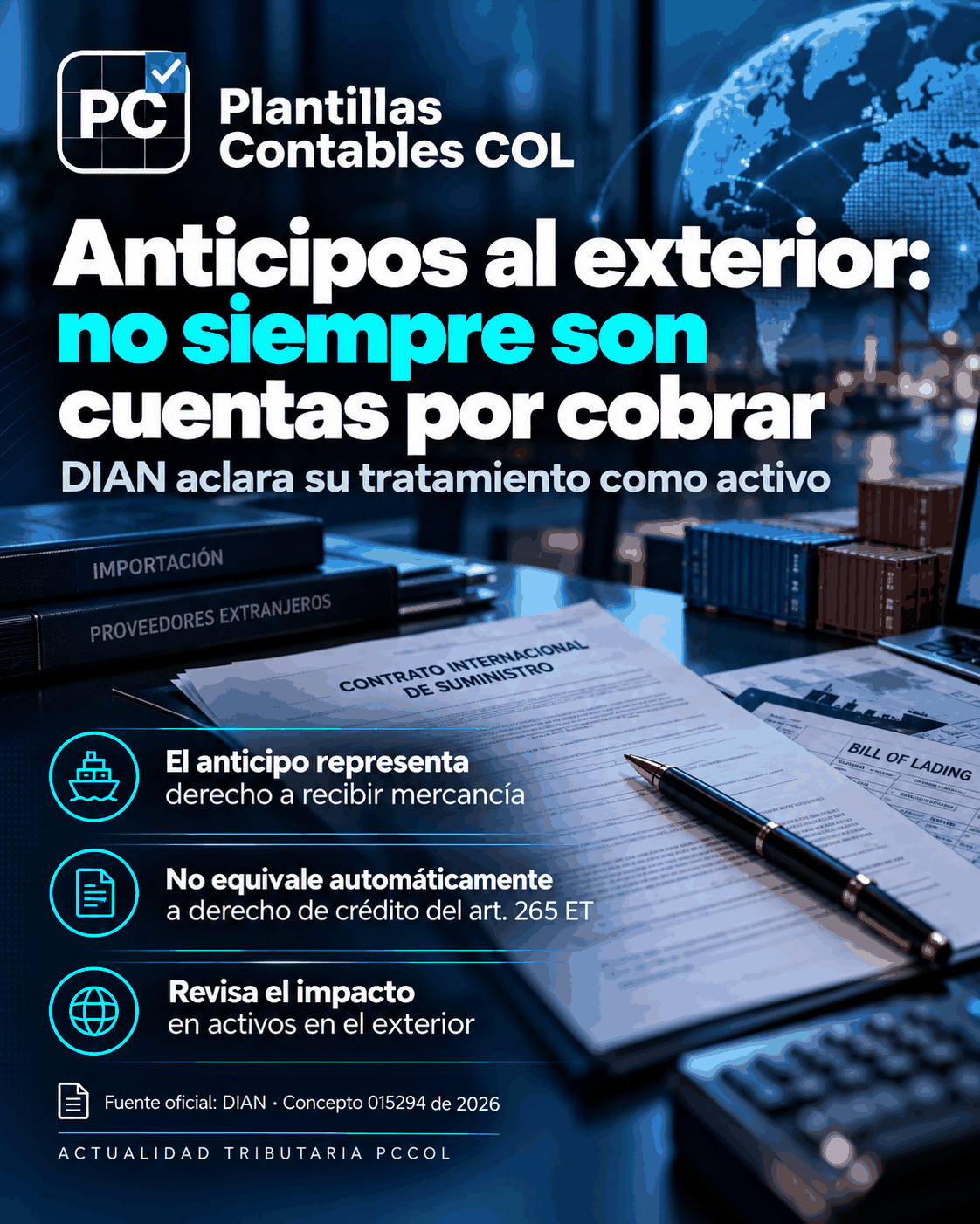 Anticipos a proveedores del exterior: no siempre son cuentas por cobrar